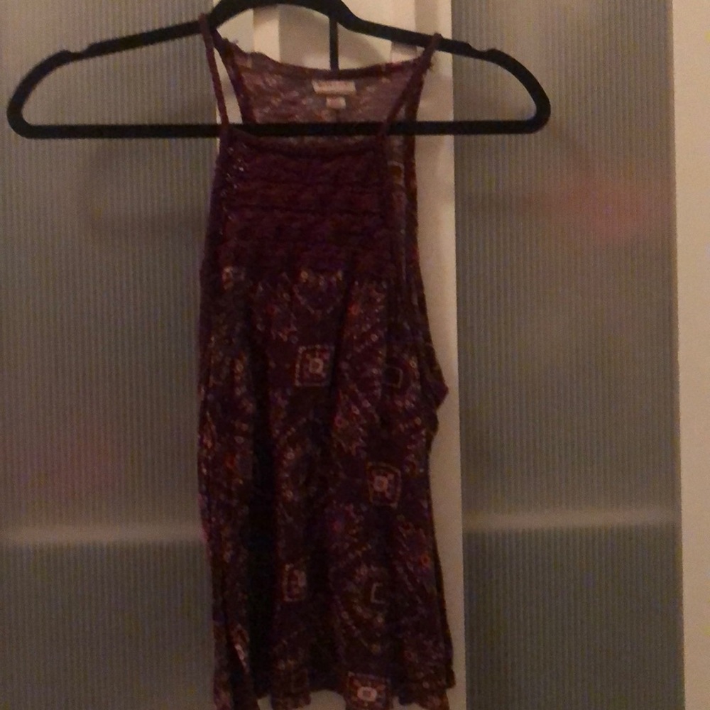 Maroon halter too